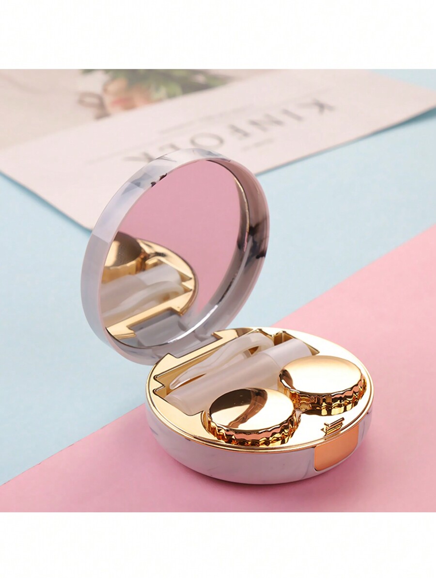 XIANG YU Contact Lenses Companion Cases Portable Marble Contact Lens