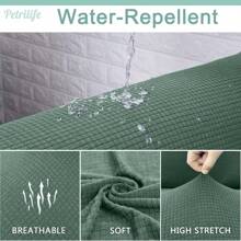 1pc Sofa Slipcover Waterproof Sofa Cover Elastic Sofa Protection Cover Anti Cat Scratch Couch Cover For Living Room Home Decor - Green - View 6