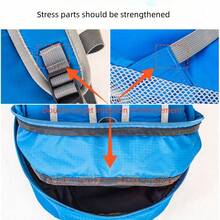 MARSSKIN Outdoor Folding Backpack Waterproof Ultralight Sports Hiking Travel Backpack - Blue - View 3