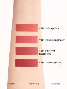 JOOCYEE ESSENCE MATTE ROUGE 208 Peachwood Nude ACABADO MATE DE TERCIOPELO DE LARGA DURACIÓN - 208 caoba desnuda - Ver 10