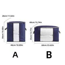 Moving Quilt Packing Clothes Sorting Clothes Luggage Non-Woven Quilt Storage Bag 1 - Grey - View 2