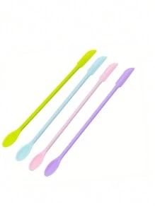 4PCS Mini Silicone Spatulas For Epoxy Resin Art Casting,  Double-Ended Scraper & Spoon Multifunctional Reusable Stir Sticks DIY Mixing Tools For Jars Cooking Cosmetics Painting (4 Colors) - Multicolor - View 11