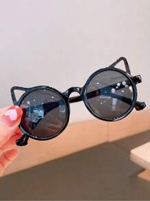 3 Pairs/Set Of Children's Vacation Fashionable Black Series Glasses, Suitable For Children Aged 3-12, Suitable For Daily Travel Glasses, Beach Vacations And Performance Shooting, And Is An Ideal Gift Choice For Children.