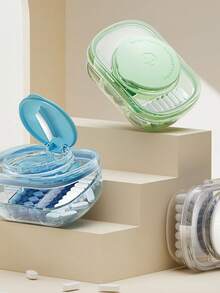 Compact Multi-Functional Medicine Box For Sorting, Cutting Pills, Sealing And Moisture-Proof, Easy To Carry On The Go - Multicolor - View 4