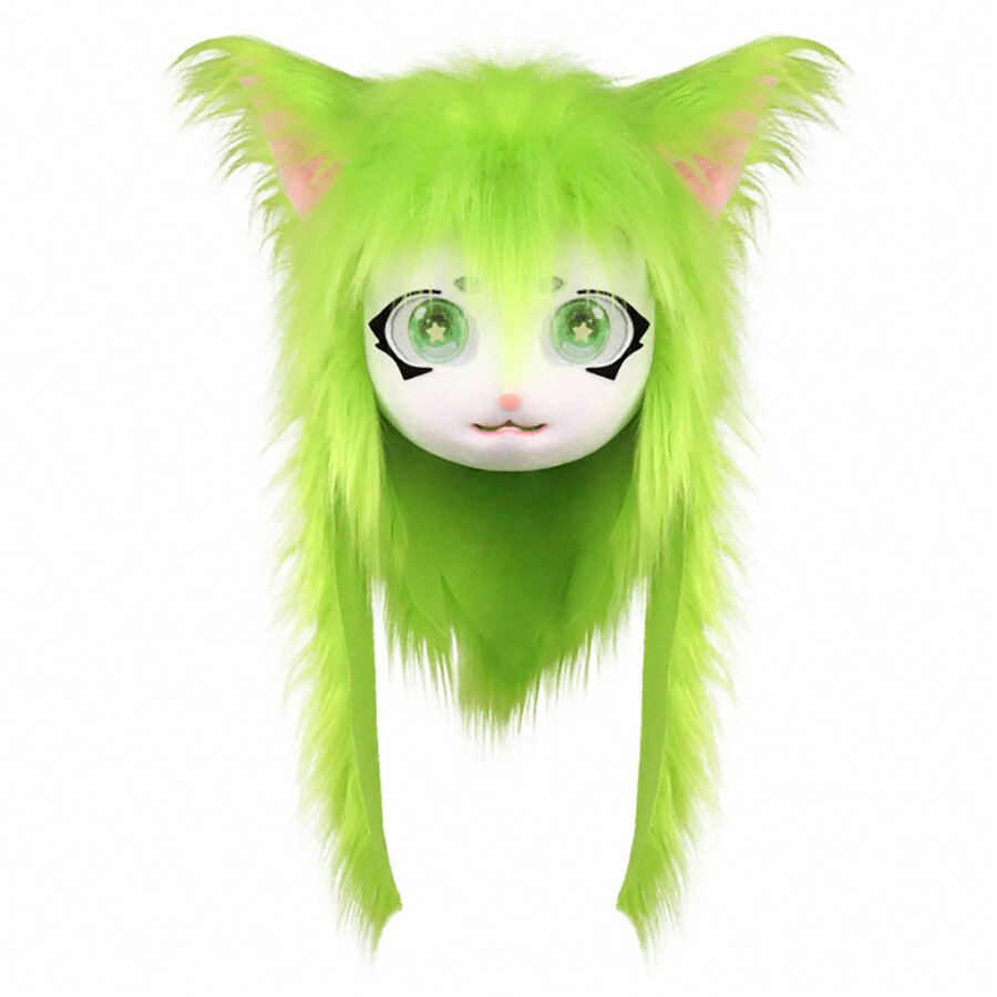 Animal Head Cat Fursuit Cut Mask Masquerade Cosplay Costume Props ...