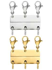 Móc vòng cổ từ tính nhiều lớp, Dụng cụ tách vàng và bạc 18K Móc có thể xếp chồng lên nhau để tách và mở rộng vòng cổ - Nhiều màu - Xem 10