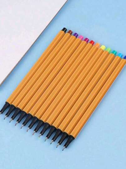 12/24/36/48 Cores canetas ponta fina 0,4mm tipo fine line