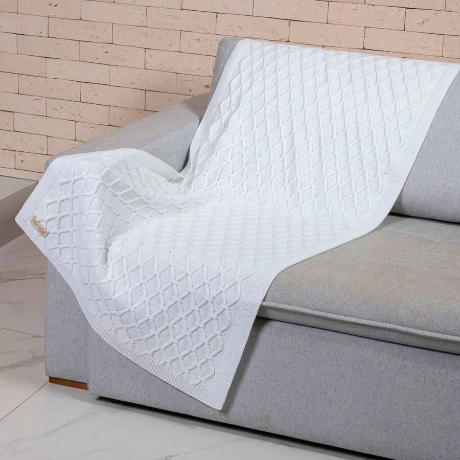 Throws - White - View 1