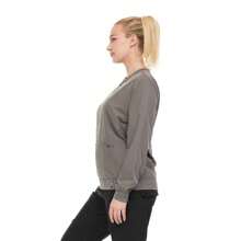 Woman Scrub Zip Jacket |4-Way Stretch| Spa Doctor Nursing Clinical Suit | Surgical Uniforms Top | Lightweight Long Sleeve Bomber | 4-Way Stretch | Clinical Scrubs Coat For Beauty Salon - 灰色 - 查看 3