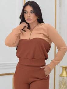 Women Two-Piece Outfits - Màu nâu  Mocha - Xem 3