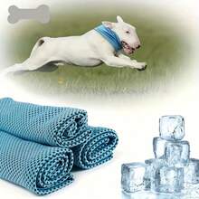 Pet Cooling Neck Scarf, Dog Cooling Scarf, Pet Cooling Towel, Summer Cooling Products For Pets - Blue - View 8