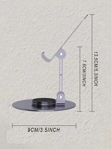 1 Giá đỡ điện thoại di động bằng kim loại để bàn đầu giường, đồng hồ đeo tay Drama Lift, máy tính bảng gấp gọn, giá đỡ đa chức năng - Màu tím - Xem 2