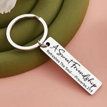 1 件基督教励志友谊礼物，圣经诗句友谊钥匙扣吊坠礼物汽车配件包魅力学校