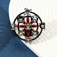 ONE PIECE 1Pc Anime Brooch Fashion Roronoa Zoro Enamel Lapel Badge Backpack Shirt Clothes Pin Jewelry Accessories Gift