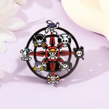 ONE PIECE 1Pc Anime Brooch Fashion Roronoa Zoro Enamel Lapel Badge Backpack Shirt Clothes Pin Jewelry Accessories Gift