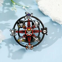 ONE PIECE 1Pc Anime Brooch Fashion Roronoa Zoro Enamel Lapel Badge Backpack Shirt Clothes Pin Jewelry Accessories Gift