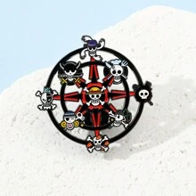 ONE PIECE 1Pc Anime Brooch Fashion Roronoa Zoro Enamel Lapel Badge Backpack Shirt Clothes Pin Jewelry Accessories Gift