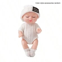 Muñeca bebé Reborn miniatura/Muñeca de silicona realista y reconfortante, adecuada para niñas, niños, niños pequeños y niños, regalo de graduación de jardín de infancia, Navidad, cumpleaños (color y estilo aleatorios), decoración del hogar, decoración de la habitación, muñeca bebé, juguetes para niñas, juguetes para niñas bebé - Multicolor - Ver 10