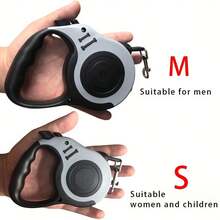 Robuste doppelte Rückzug Hundeleine mit zwei Tasten - bequemer Griff, reibungslose Verlängerung, zuverlässige Kontrolle für tägliche Spaziergänge - Verschiedenfarbig - Übersicht 4