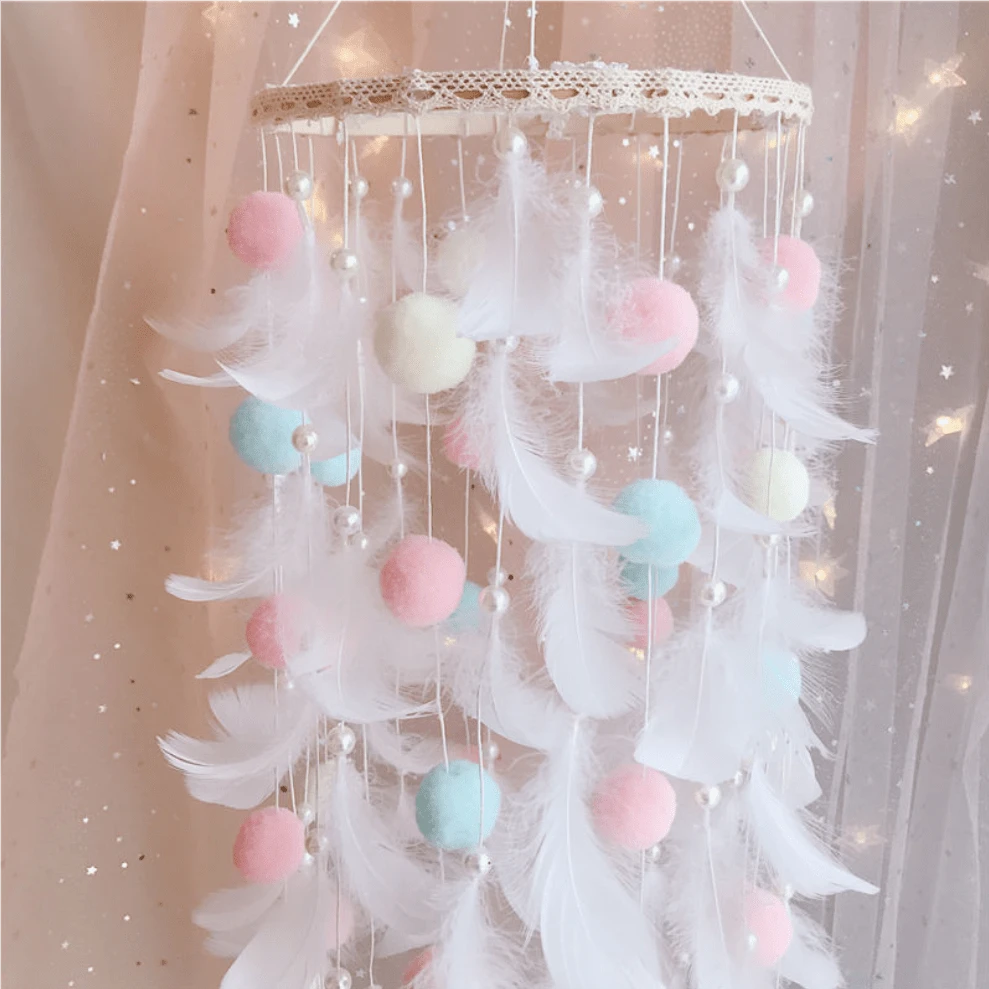 Large Dream Catcher Feather Dream Catcher Wall Hanging Elegant Wall Art Decoration For Windows Balcony Bedrooms,Home Decor ,Room Decor,Wall Decor Gifts Birthday Graduation - White - View 1