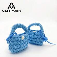 VALUEWIN 可愛耳塞收納盒，AirPods收納盒，耳機袋，耳塞收納盒，耳機EVA收納盒帶有隨機圖案的矽膠扣扣手機配件組織器迷你耳塞袋，可用於無線耳機，藍牙耳機 - 彩色 - 查看 7