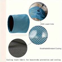 Pet Cooling Neck Scarf, Dog Cooling Scarf, Pet Cooling Towel, Summer Cooling Products For Pets - Blue - View 11