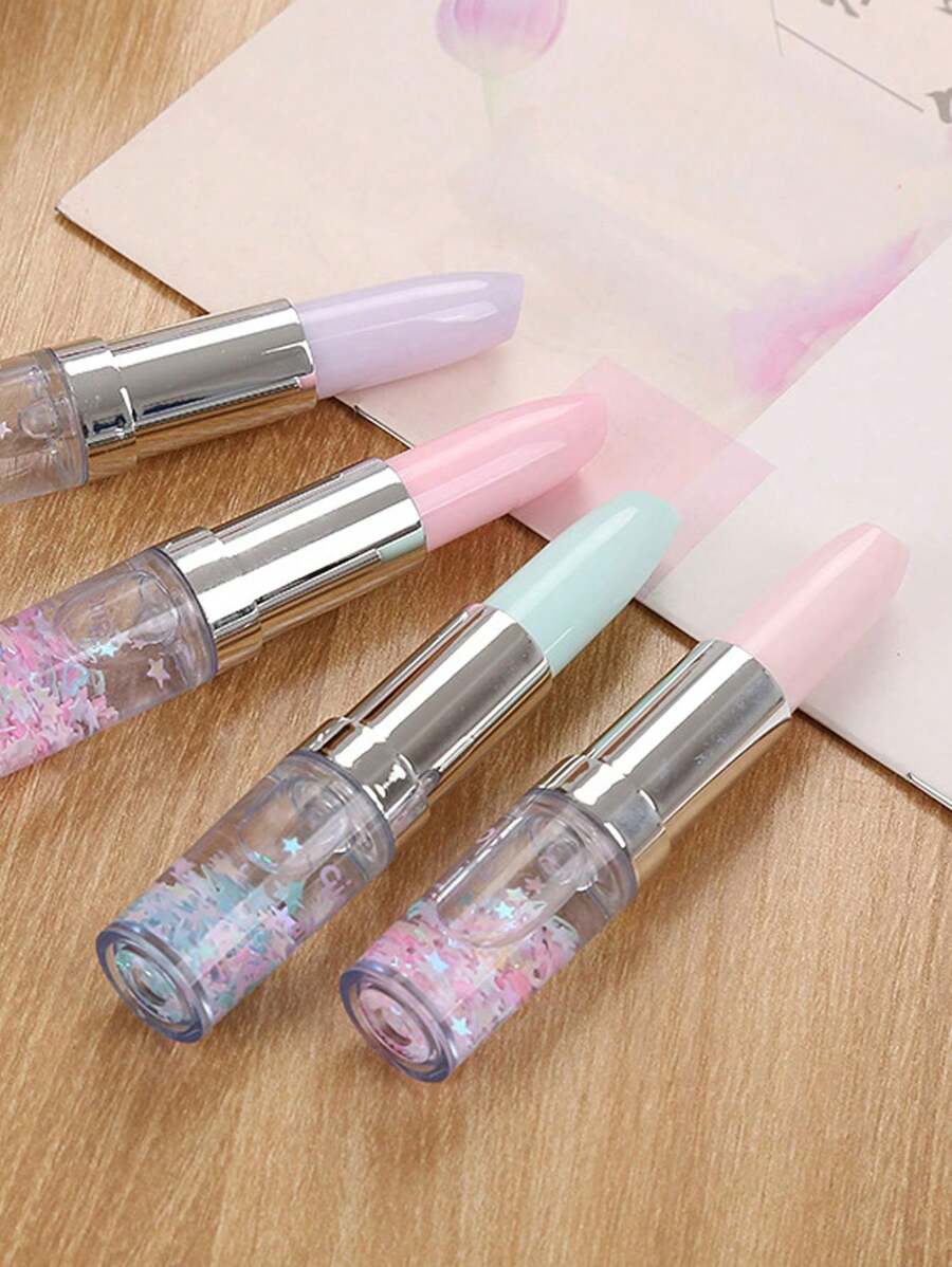 1pc/4pcs/8pcs/12pcs Creative Stationery Set, Including Neutral Pens, Cute Pens, Fresh Liquid Pens, Random Color