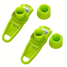1 Multifunctional Plastic Garlic Press And Ginger Grinder - Handheld Manual Garlic Masher Tool - Kitchen Gadget, No Electricity Needed, Durable Kitchen Tool, Camping Barbecue Accessory