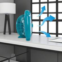 Table Fans - Teal Blue - View 3