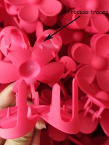 6 件甜美可爱哑光甜美可爱彩色花朵发夹适合女士浓密头发颜色组合设计亮色爪夹发夹发夹发夹发夹发夹，海滩配饰秋冬发饰女士度假装扮女士