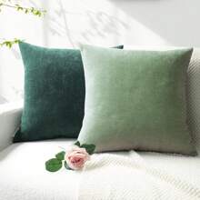 4pcs Decorative Throw Pillow Covers, Soft Chenille Fabric, Square Shape Pillows, Home Decor For Sofa, Living Room, Bedroom, Farmhouse, Also Suitable As Gifts