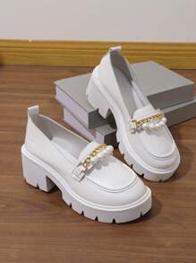 Alpargatas con cuña y plataforma con decoración de perlas, de moda, para mujer, 2024