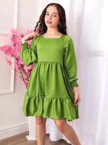 Young Girls Blouses - 綠色 - 查看 3