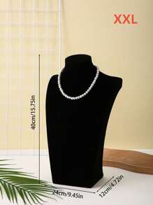 1 Giá Trưng Bày Trang Sức Bằng Nhung Sang Trọng Dành Cho Dây Chuyền, Giá Treo Mặt Dây Chuyền Hình Mannequin Phong Cách, Hoàn Hảo Cho Các Buổi Trưng Bày Ngày Lễ, Triển Lãm Trang Sức Mùa Mới, Lý Tưởng Cho Quà Tặng Giáng Sinh, Năm Mới và Ngày Valentine, Nâng Tầm Mặt Tiền Cửa Hàng Của Bạn Với Phụ Kiện Sang Trọng, Thu Hút Khách Hàng Với Màn Trưng Bày Bắt Mắt, Hoàn Hảo Cho Các Nhà Bán Lẻ Thời Trang Và Những Người Yêu Thích Trang Sức, Trưng Bày Bộ Sưu Tập Độc Đáo Của Bạn Với Phong Cách Tinh Tế, Nâng Cao Cách Trình Bày Trang Sức Của Bạn, Phụ Kiện Trưng Bày Không Thể Thiếu Cho Các Chương Trình Khuyến Mãi Và Sự Kiện Theo Mùa. - màu đen - Xem 4