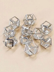 10pcs/set Rhinestone Decor Geometric DIY Bead - Yellow Gold - View 5