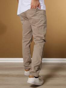 Men Jeans - Khaki - View 3