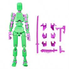 動畫機器人擬人化動作人偶13號幸運機器人13號擬人化行動玩具T13行動人偶3D列印多節可動Nova 13行動人偶玩具多種顏色 - 均碼 - 查看 12