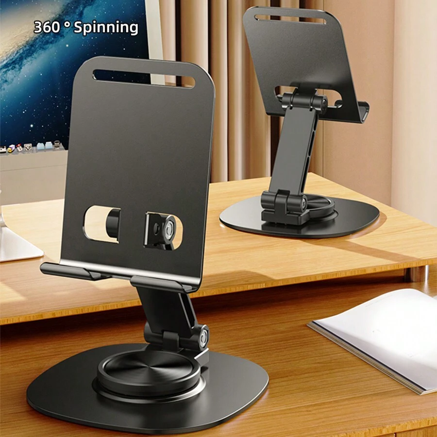 1pc/Desktop Cell Phone Holder, Fully Adjustable Cradle Stand Compatible With IPhone 15 14 13 12 11 And Switch, Suitable For All Phones, IPhone, Switch, Black - Black - View 1