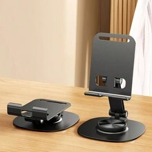 1pc/Desktop Cell Phone Holder, Fully Adjustable Cradle Stand Compatible With IPhone 15 14 13 12 11 And Switch, Suitable For All Phones, IPhone, Switch, Black - Black - View 8