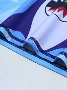 Conjunto de traje de baño y camiseta de protección solar para niños pequeños y bebés niños "Simple Joys" - Multicolor - Ver 5