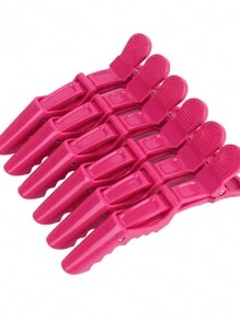 6PCS  Pastel Alligator Hair Clips Professional Alligator Clips For Hair, Hair Clips For Styling, Hair Styling Clips, Aligator Clips, Salon Hair Clips, Plastic Hair Clips - Multicolor - View 9