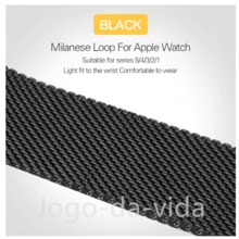 Pulseira Milanês Milanese Metal compatível Apple Watch Series 7 8 ultra 38 40 41 42 44 45 49 mm Relógio Smartwatch-Aço-METAL - roxo colorido - Visão 3