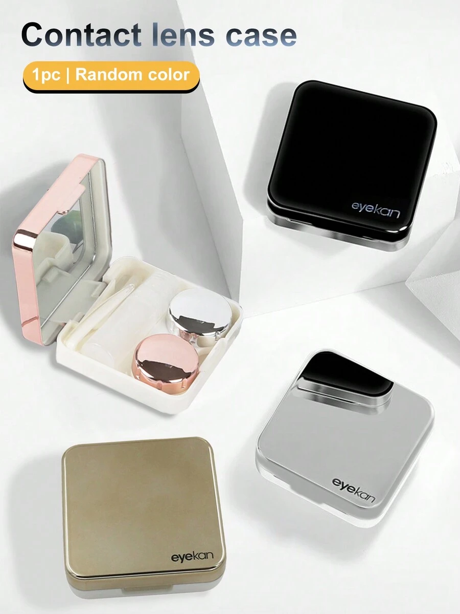 1入組隨身攜帶隱形眼鏡盒，包含1個雙用途隱形眼鏡盒、1個鑷子、1個傾斜式插入棒和1個盛裝清洗液的瓶子。