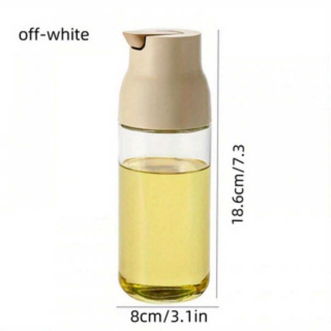 Automatic Opening & Closing Oil Dispenser, No Drip Glass Oil & Vinegar