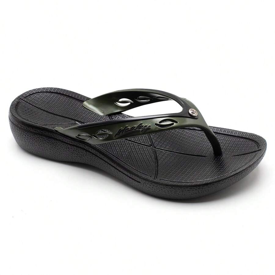 Women Flip-Flops - 綠色 - 查看 1
