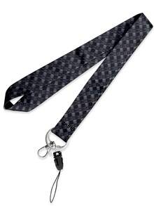 1 pièce Porte-clés lanière à carreaux noirs et blancs pour enseignant pour tenir son badge et clés, joli tour de cou géométrique à triangles pour carte de crédit, passeport, téléphone et accessoires charmants, avec un anneau en métal. D'excellents cadeaux pour les enseignants, étudiants et le personnel.