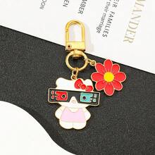 1 件卡通可爱个性化时尚眼镜  花钥匙扣、包包吊坠 - KT貓 - 查看 4