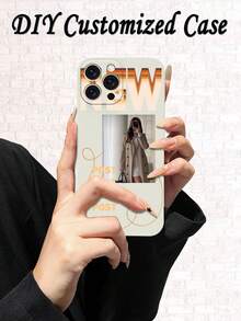 定制 TPU 软质手机壳，可印制个性化心形照片、日期和姓名，提供全面保护，兼容 6/7/8/Pro/Max，是送给他/她、男朋友/女朋友、配偶、周年纪念的理想礼物 - 卡其色 - 查看 2