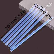 6/10/12/24/50入組0.27*11.8英寸透明熱熔膠槍棒，適用於大多數熱熔膠槍，適用於藝術、手工、DIY和大多數黏合項目的多用途熱熔膠棒 - 7mm*300mm白透明 - 查看 12