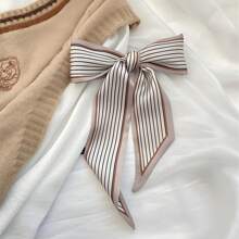 4/1入組優雅卡其絲巾&花卉圖案髮箍&時尚髮帶，適用於日常生活和度假的多種用途 - 多色(1件) - 查看 4